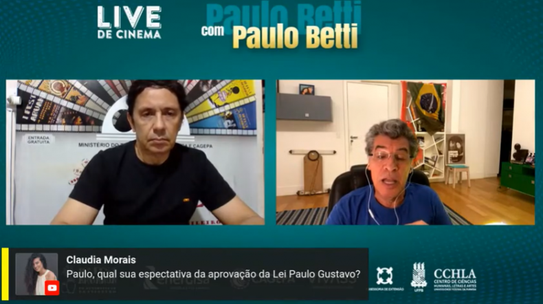 'Fascistas odeiam as artes’, diz Paulo Betti em Live de Cinema...